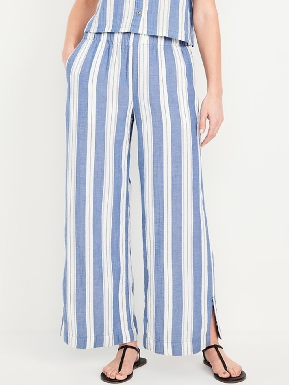 Old Navy High Waisted Crinkle Gauze Women’s Wide Leg 100% Cotton - Size XL